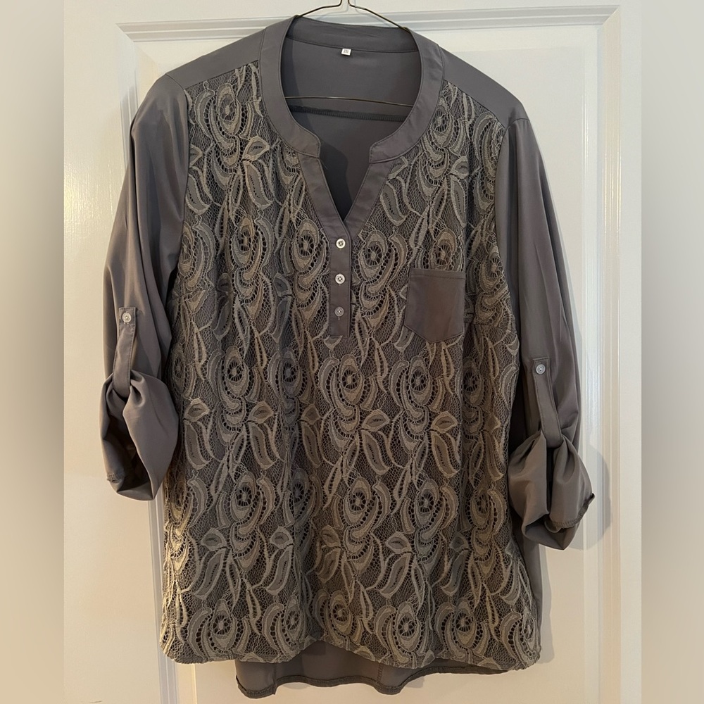 Women’s beautiful top Grey XXL
